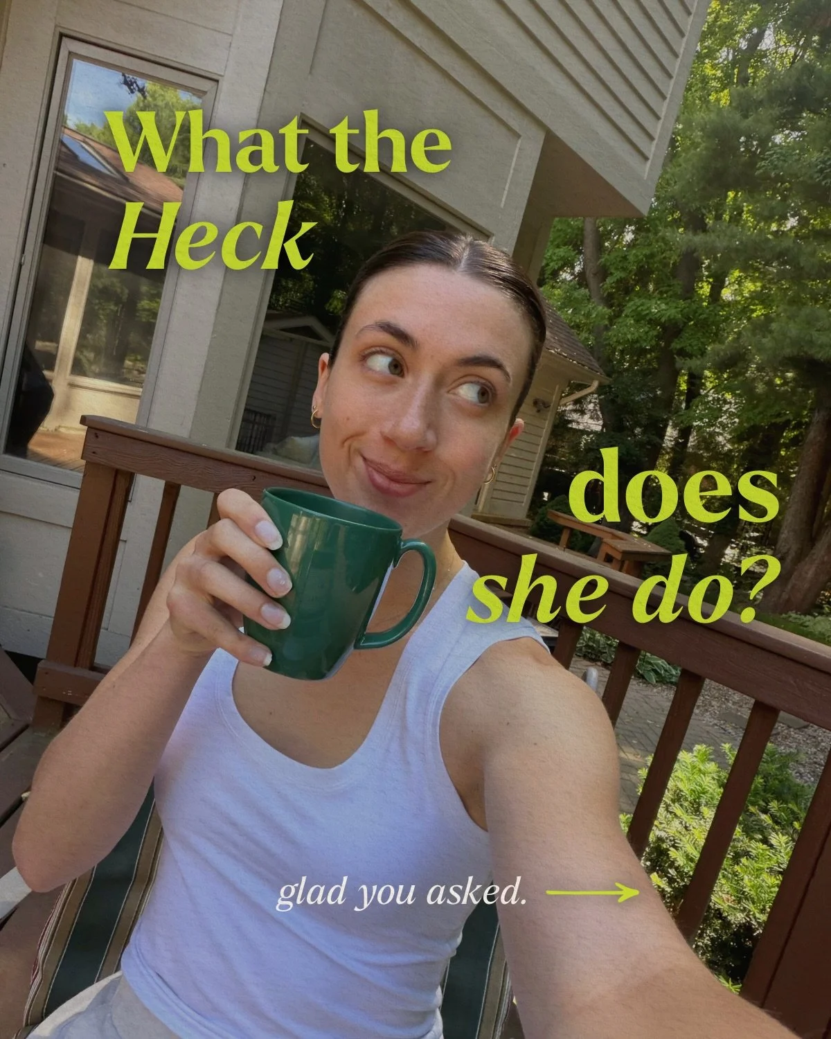 One of the questions I get most often is:

&ldquo;So&hellip; what exactly do you do?&rdquo;

Fair question. 😅

The short answer? I help small businesses show up confidently and consistently through branding, websites, photography, and social media.
