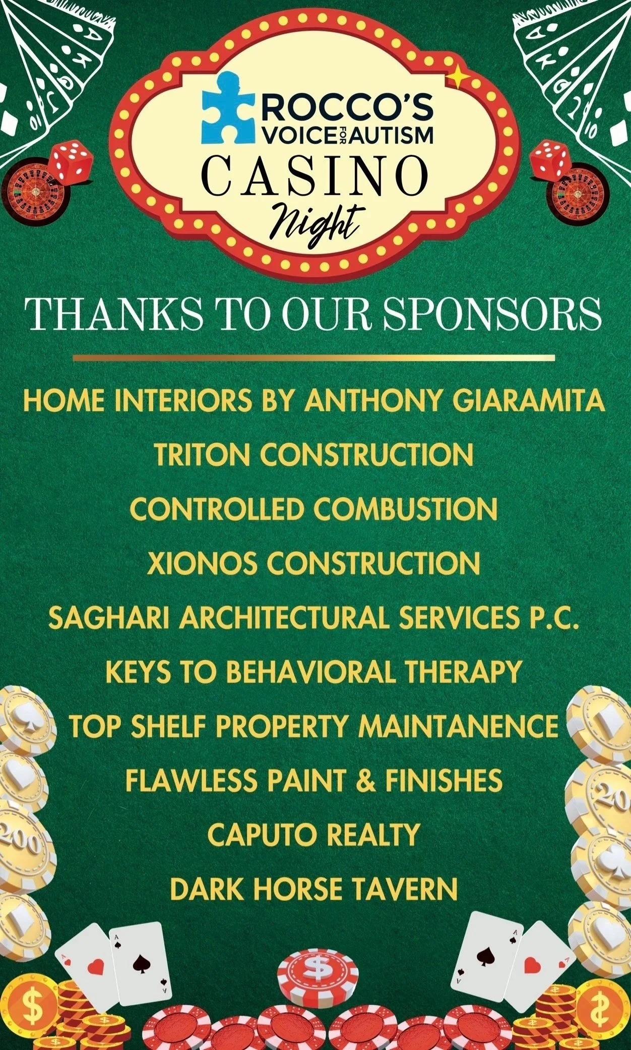 Casino Night Thank You