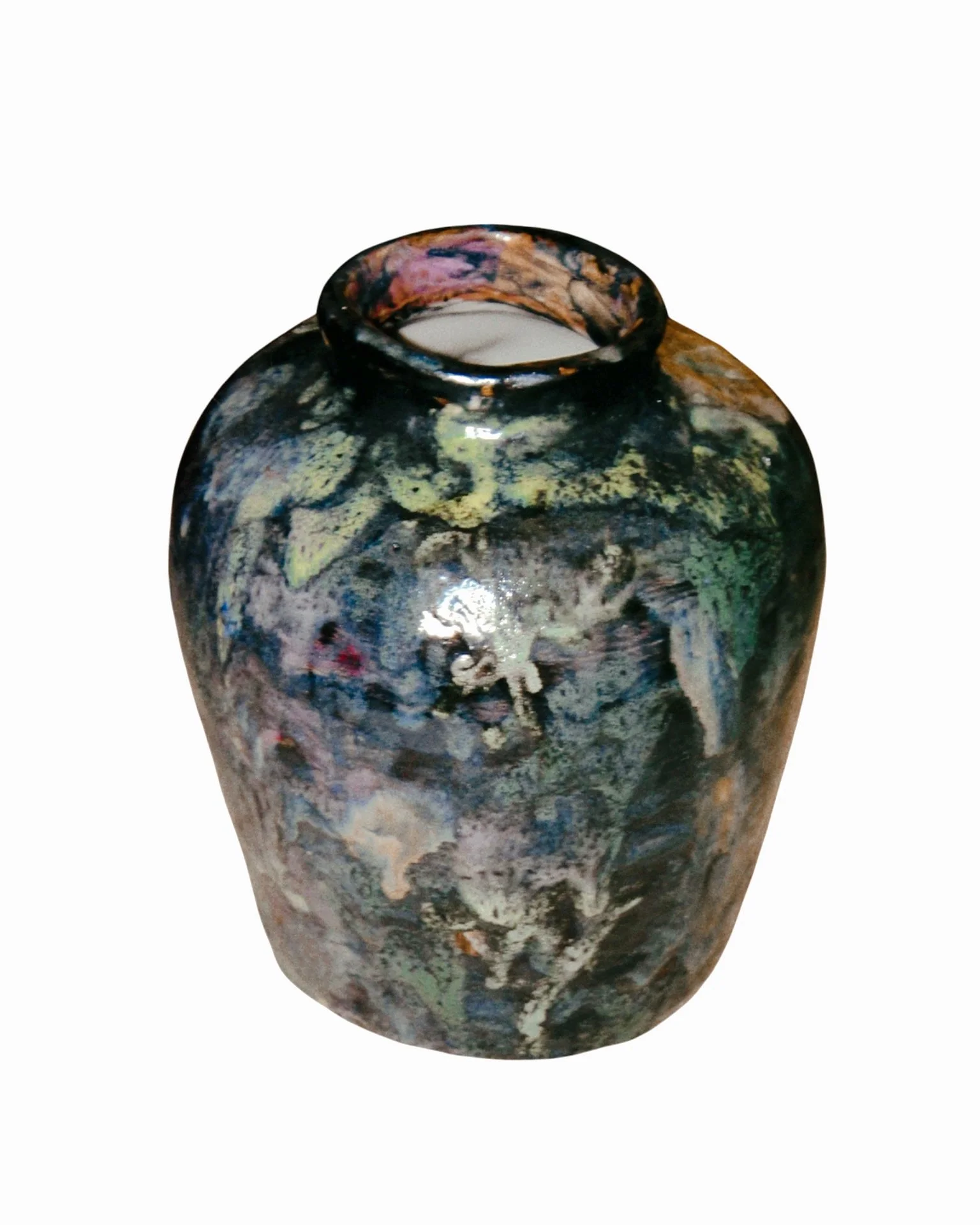 [DISPONIBLE] Tamegroute - Urna - 
Cerámica esmaltada con superposición de óxidos y esmaltes - 2024