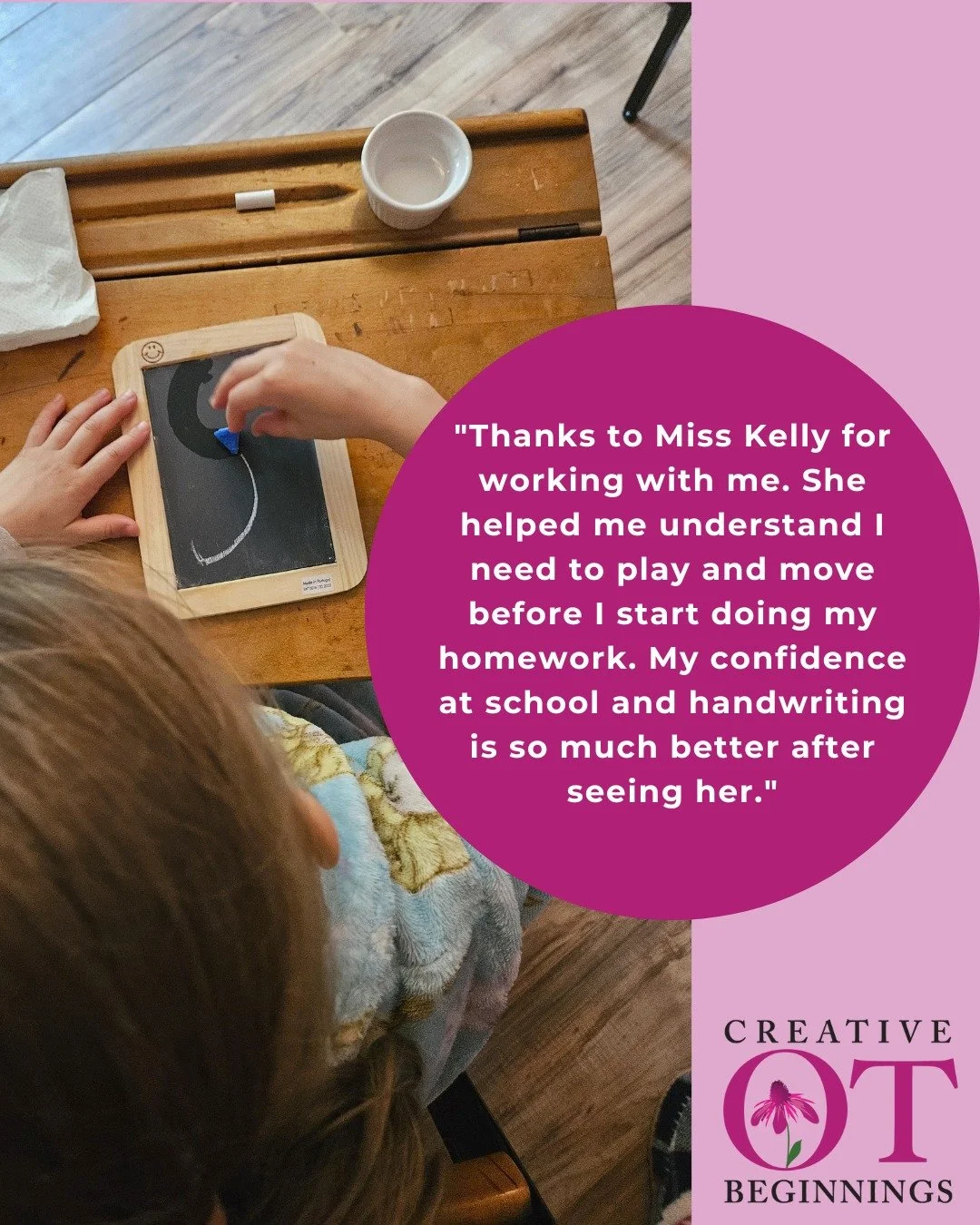 📝✨ Handwriting support is about more than just forming letters! ✨📝

This student discovered a game-changer: movement before homework = better focus, confidence, and handwriting! 🏃&zwj;♂️💡

OT for handwriting goes beyond pencil grip&mdash;it&rsquo