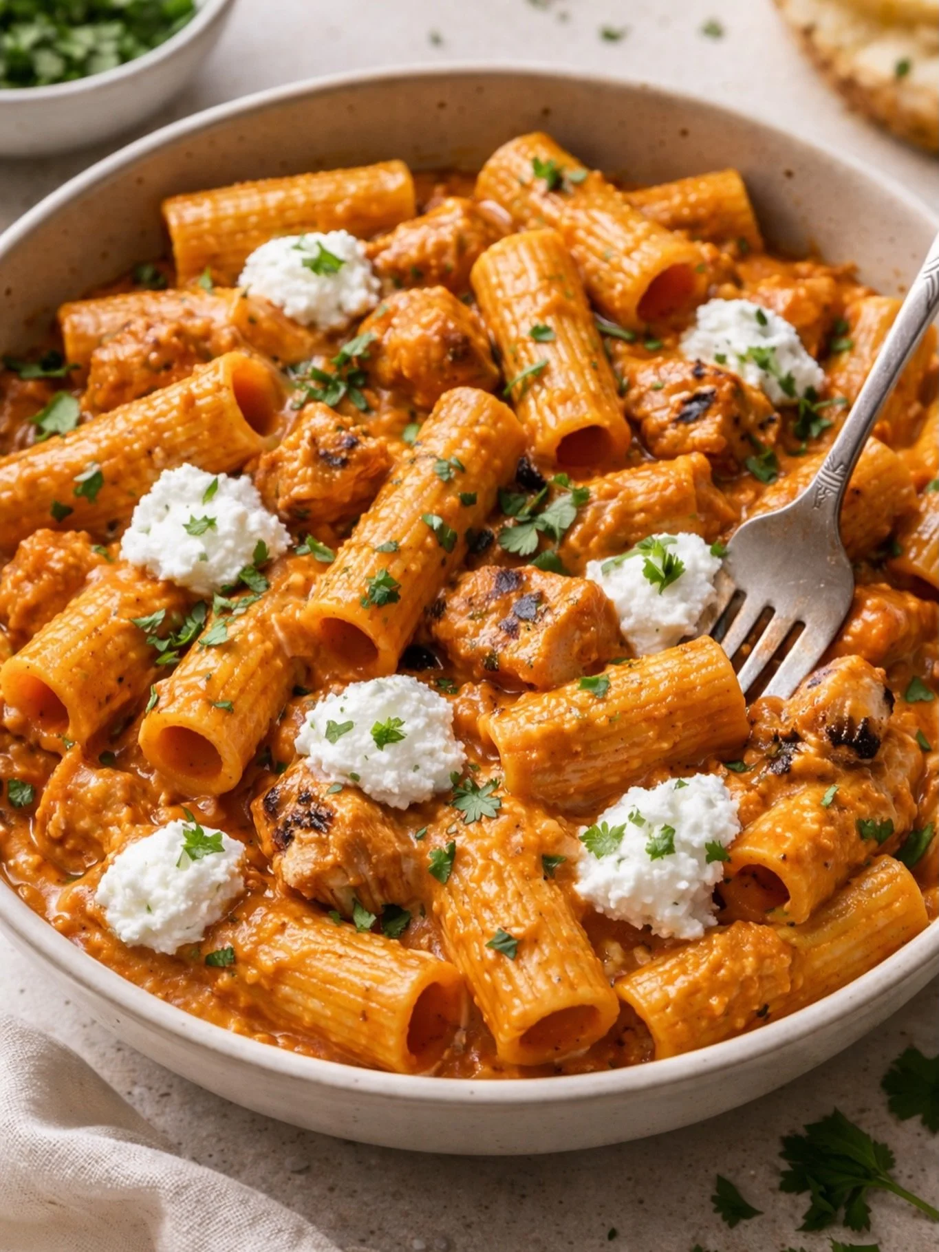 Come fall in love with our butter chicken rigatoni. Available this Thursday only for our Besties &amp; Bubblies pop up. 

🍸 Bar opens at 530p
🎨 Henna Art 6 - 8p
🍽️ Food Service 630 - 830p

🎟️ Reservations are Strongly Recommended (Link in 
Bio)

