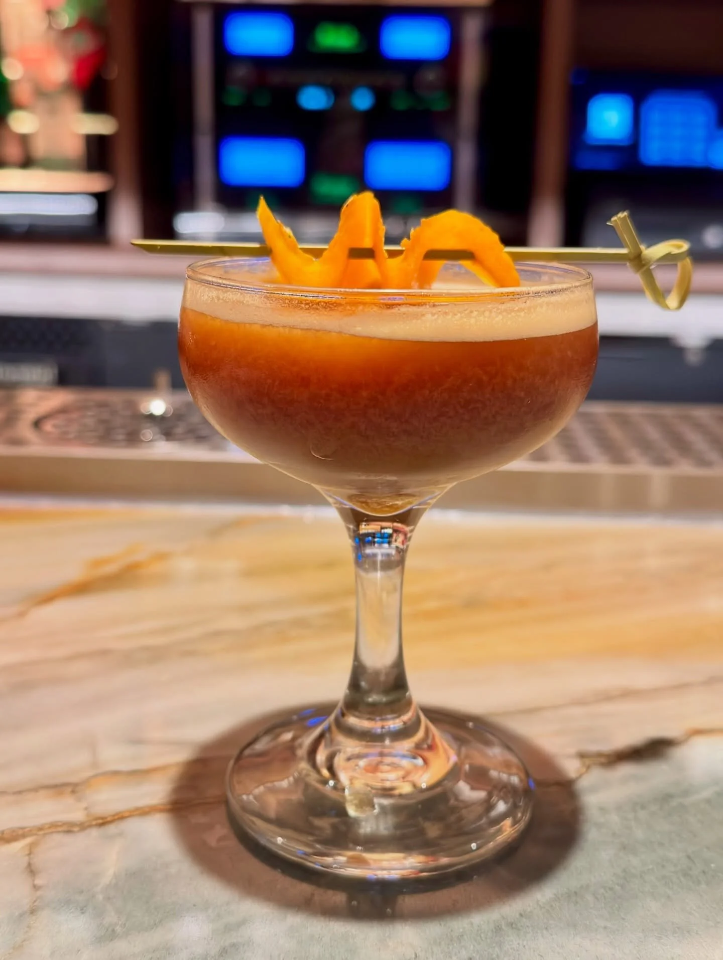 🍸 Kaapi Nirvana is one of the 2 drinks included with the Raga Menu. 
 
Inspired by the Madras Filter Coffee, which almost always is the finishing touch to any South Indian meal - this cocktail is made with Coffee, Rye whiskey, Allspice dram, Coconut