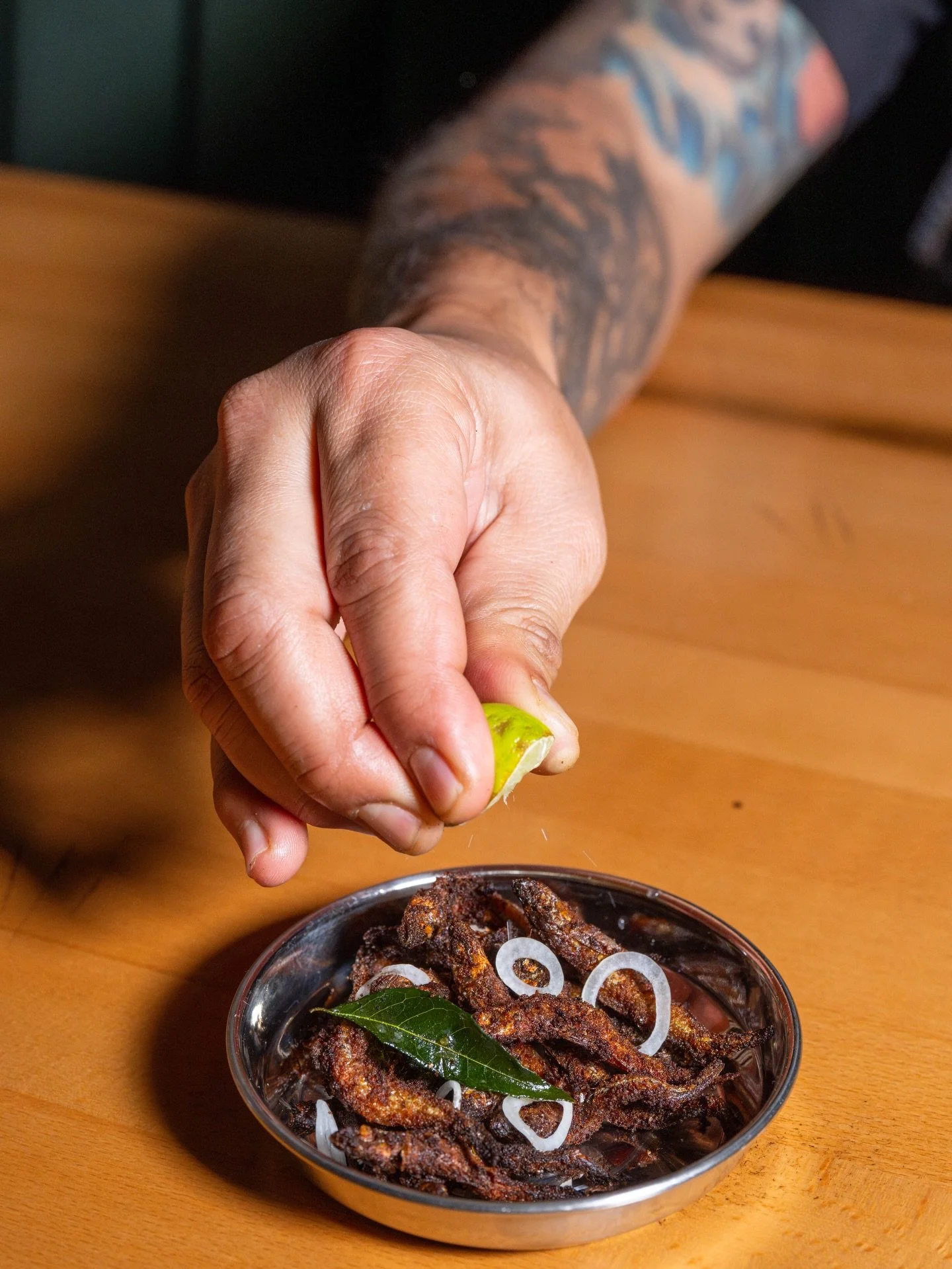 One of the featured bar snacks for our upcoming event @echotastesound next Thursday 6/4 is the crowd favorite, Netholi Fry!  Crispy, crunchy, salty lil smelt fish. A classic Toddy Shop snack.With flavors of fennel, ginger and curry leaves these are a