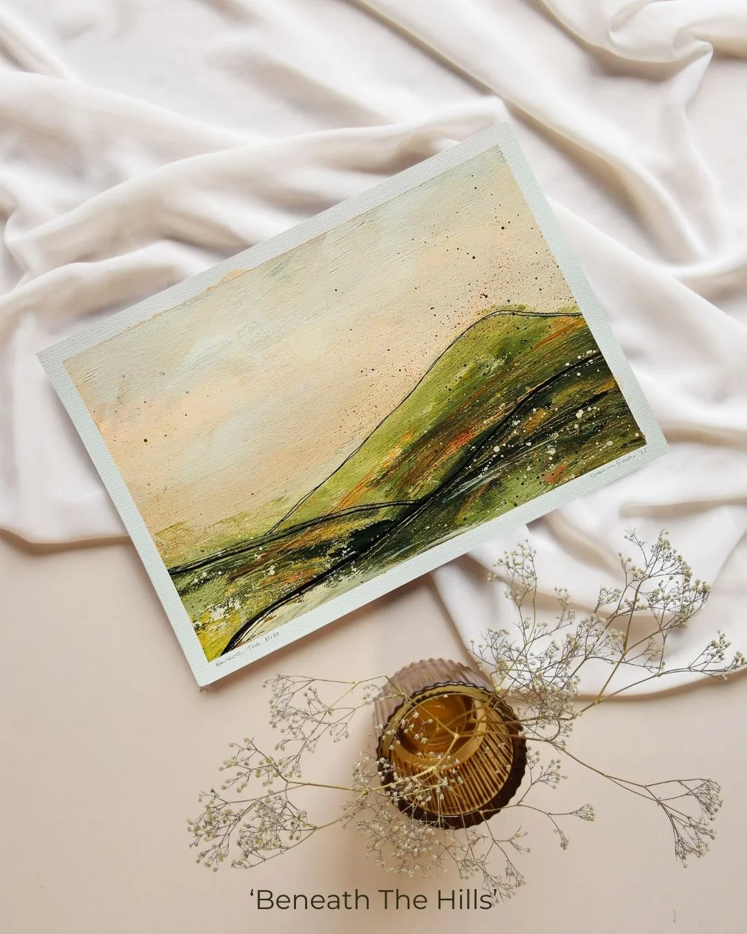 'Beneath The Hills' 
Size: 297 x 420mm 
Medium: Mixed media on 400gsm Fabriano paper

Available now. Link in my bio.

#ArtForSale #AbstractArtForSale #NZArtist #ContemporaryNZArt #AvailableArt 
#AbstractPainting #MixedMediaArt #InspiredByNature #Taur