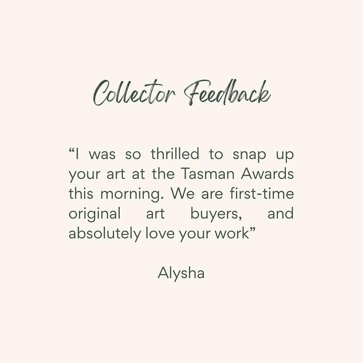 🌿 Such lovely feedback from the buyer of 'Cascade' 🌿

It's so amazing when a painting I've created connects with viewers. My collector also shared about how it feels having it in their home...

&quot;I have Cascade in my bedroom and find it to be s