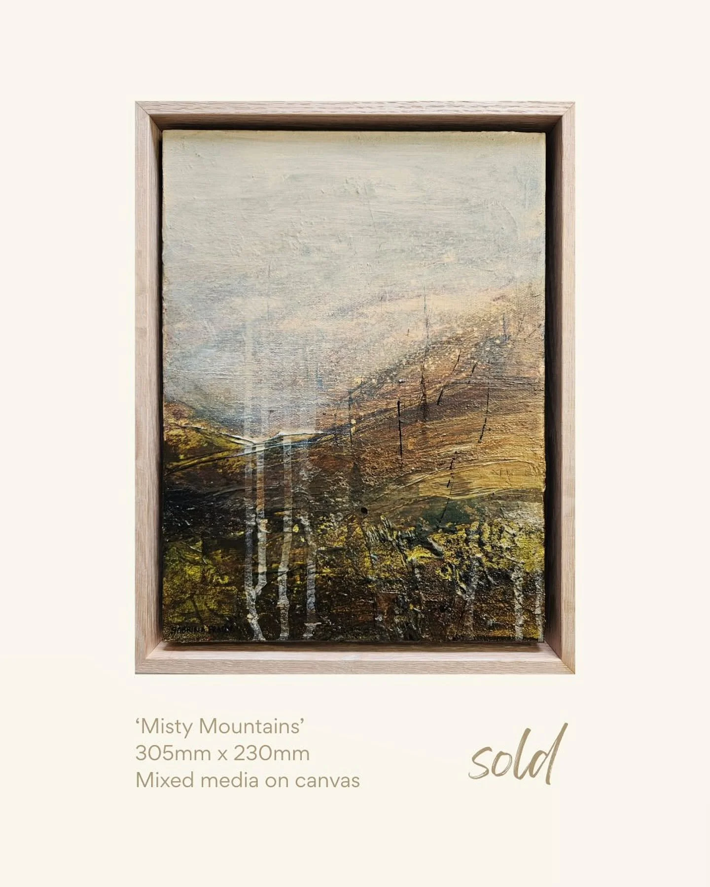 Ok, so I'm a day behind and I missed a day 🙃 for #21daysinmyartworld26 by @taraleaver 
The prompt I'm up to is ➡️ Day 14: Sold!

This is the first painting that's flown the nest this year and I'm so pleased it has found a new home so quickly. ✨️🙏 I