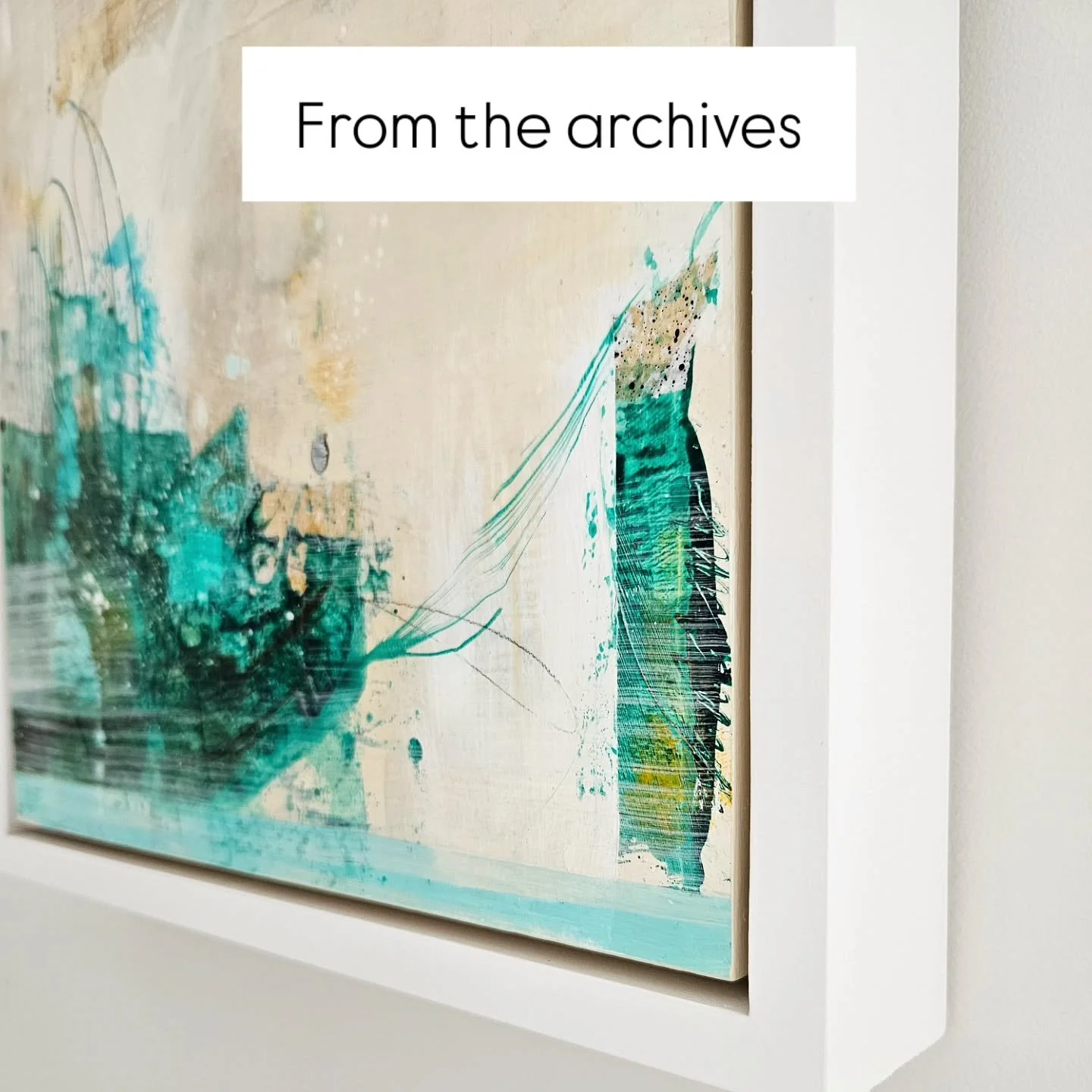 Day 19: From the archives #21daysinmyartworld26  by @taraleaver 

&lsquo;Tidal Trance&rsquo; is an original painting that combines layers of paint and collage creating textured details and patterns reminiscent of those found at the beach. 🌊

This pa