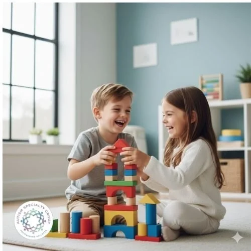 Is your child playing near others, or with others? 🧩🤝

Parallel play is a great start, but Collaborative Play is where real friendships begin. At Autism Specialty Group, we provide the tools to help children move from playing side-by-side to buildi