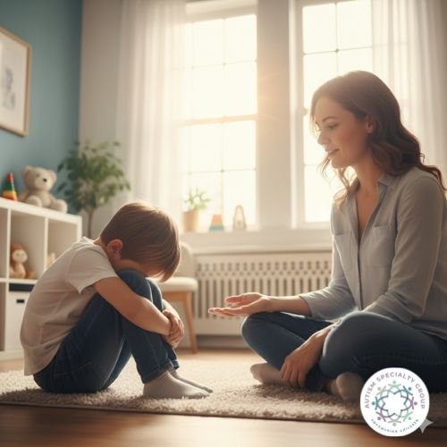 Telling a child to &ldquo;calm down&rdquo; often does the opposite. 💙

 When a child is overwhelmed, they need connection &mdash; not commands.
 Co-regulation helps children feel safe, supported, and ready to learn. ✨

 Small shifts in language can 