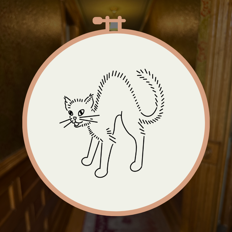 Black Cat embroidery design