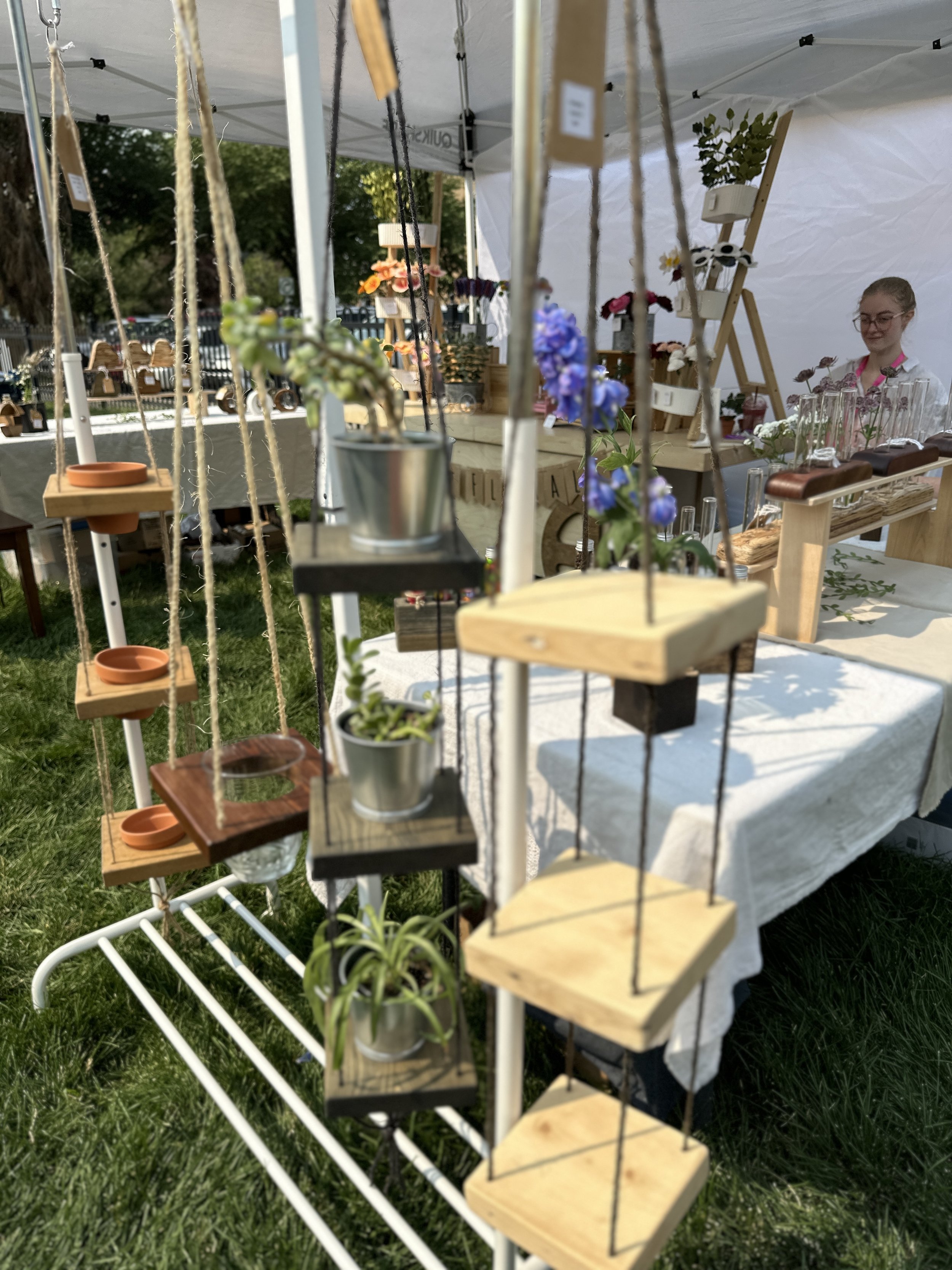 Handmade plant hangers