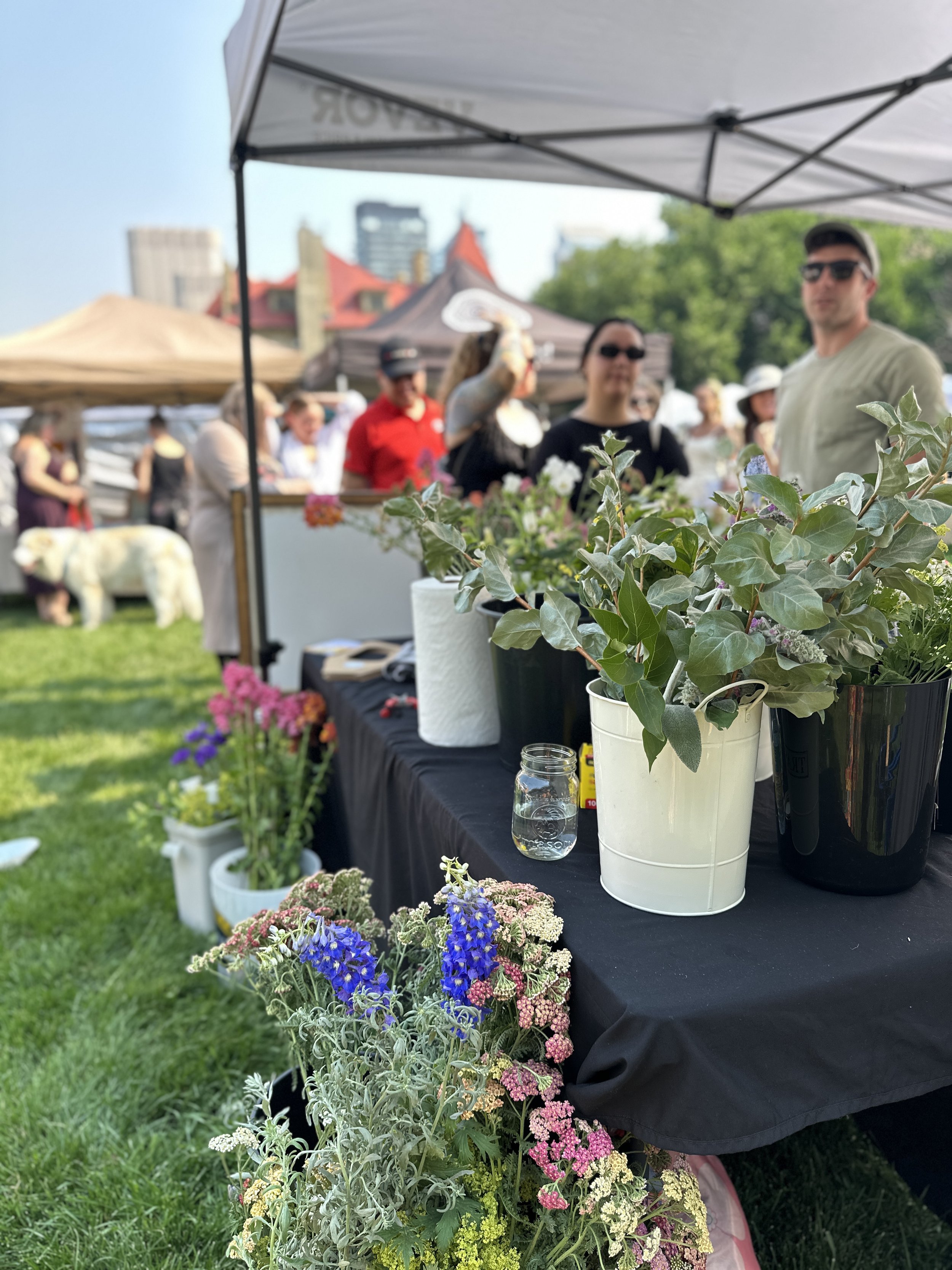 Flowers at floral booth