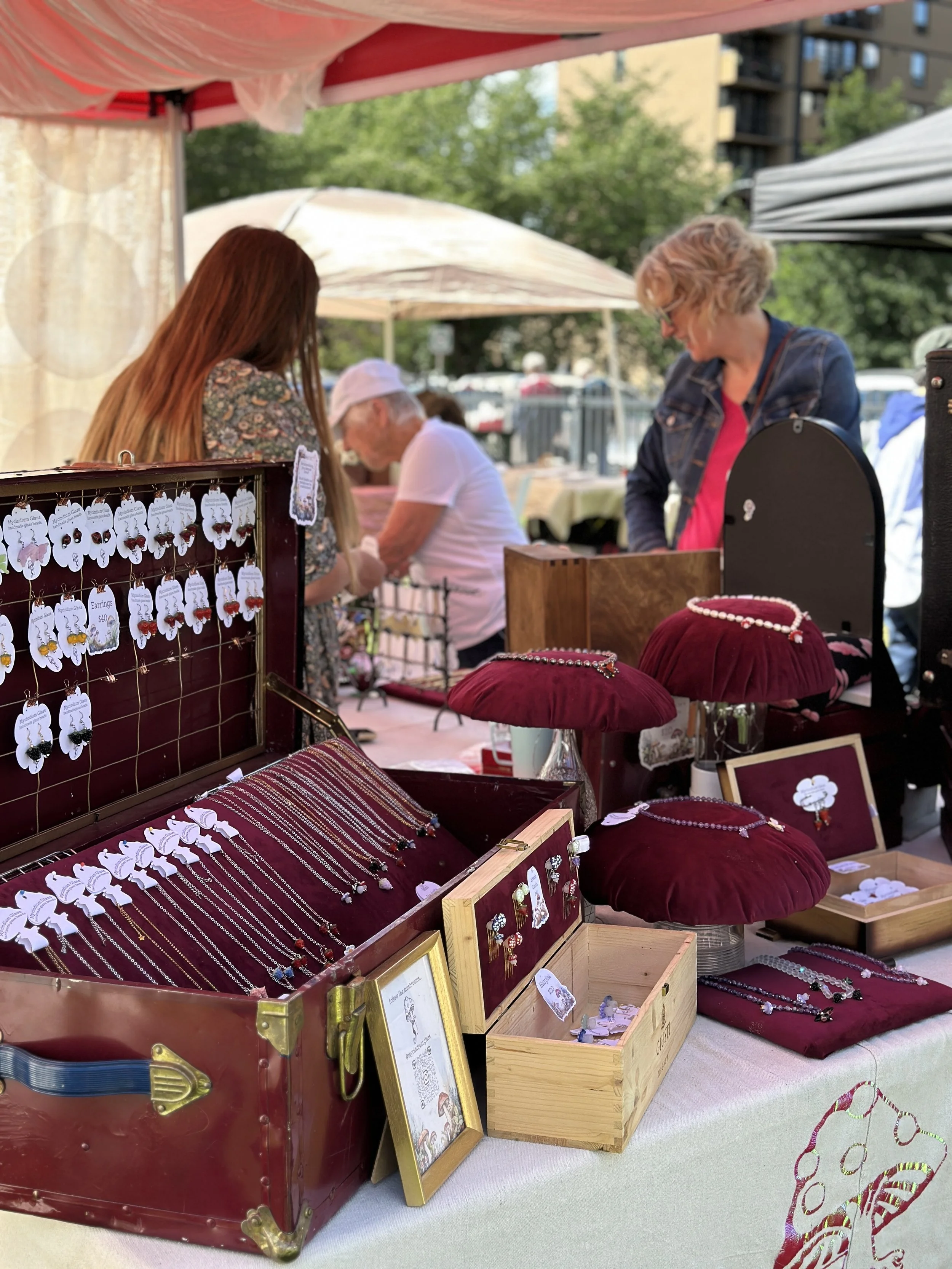 Jewelry at the flower market