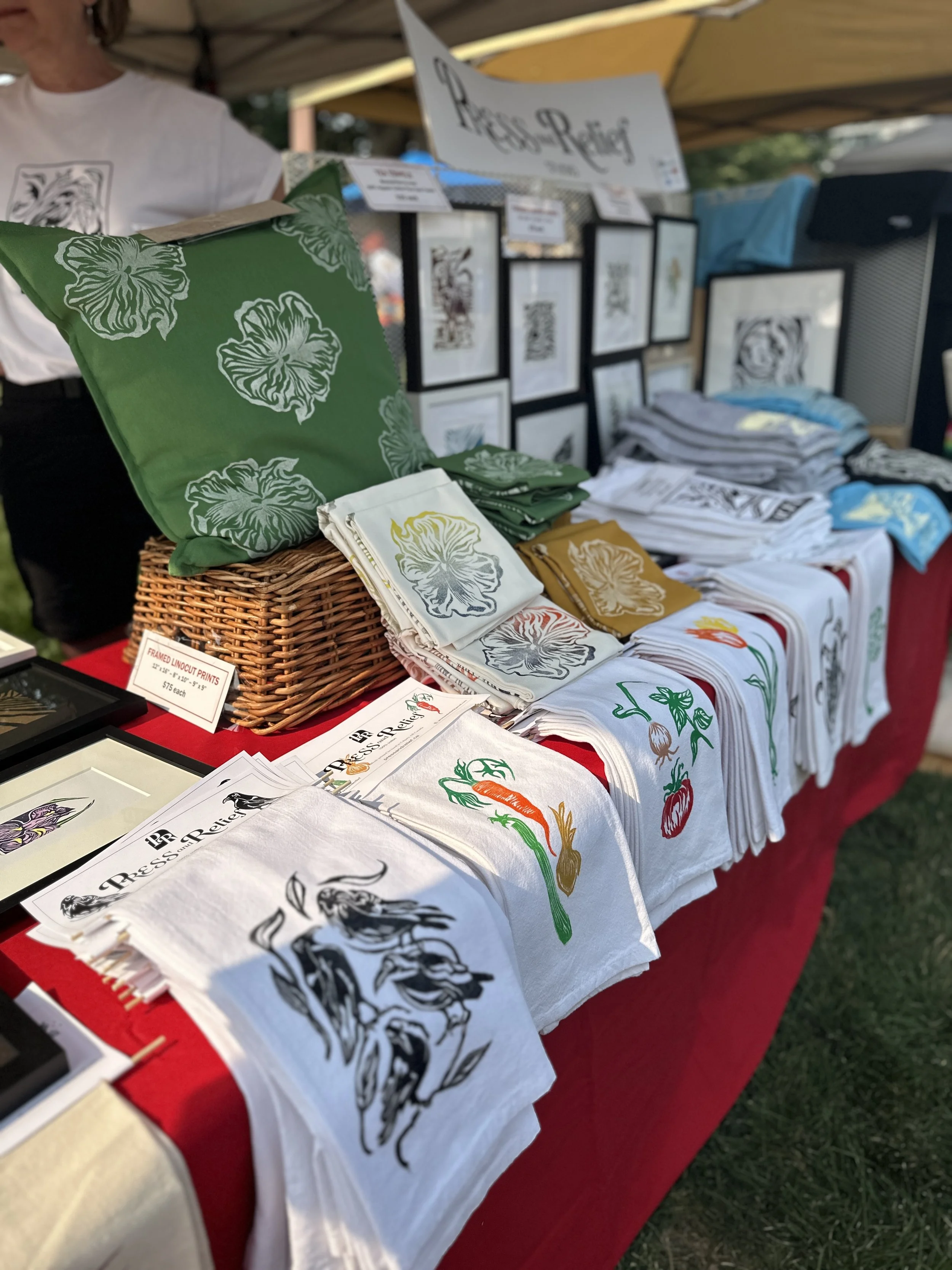 Printed tea towels