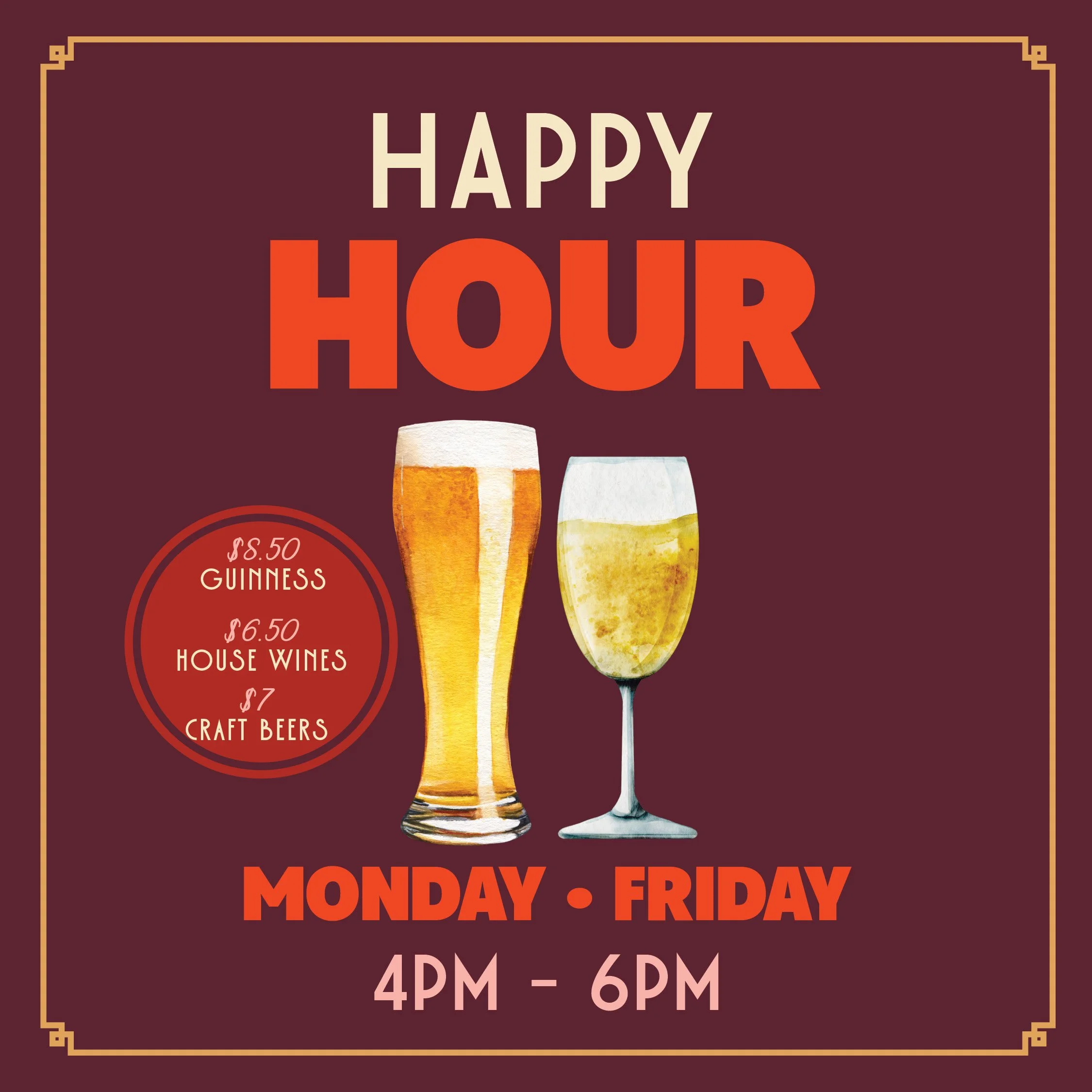 WEEKDAY HAPPY HOUR