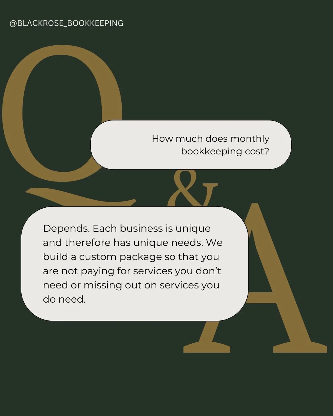t depends on your business size, complexity, and what level of support you need&mdash;but quality bookkeeping can cost less than one costly financial mistake. 💸
We have option for every business at every stage!

#bookkeeping #accounting #smallbusine