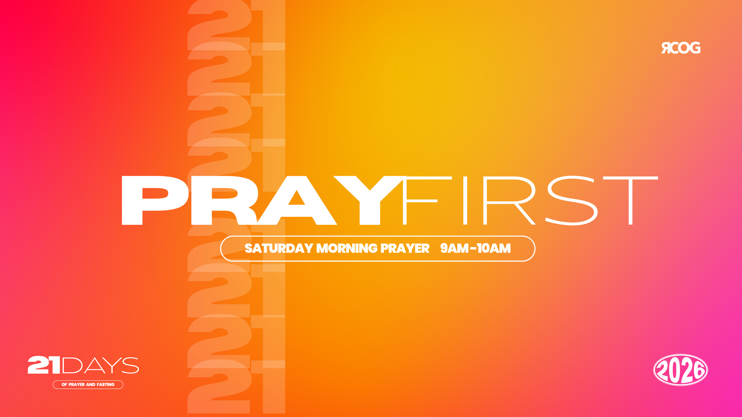 Pray First: Saturday Prayer