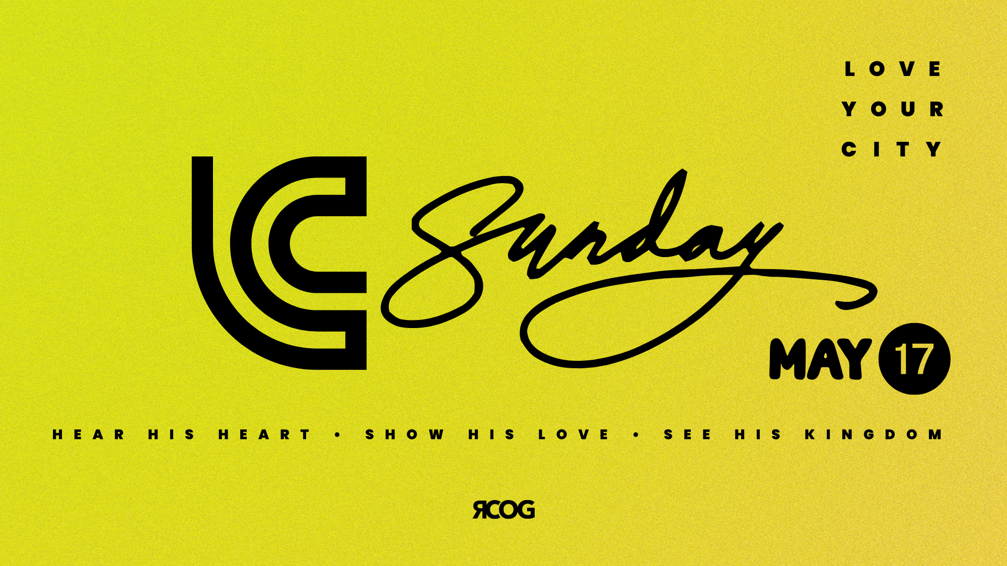 Love Your City Sunday