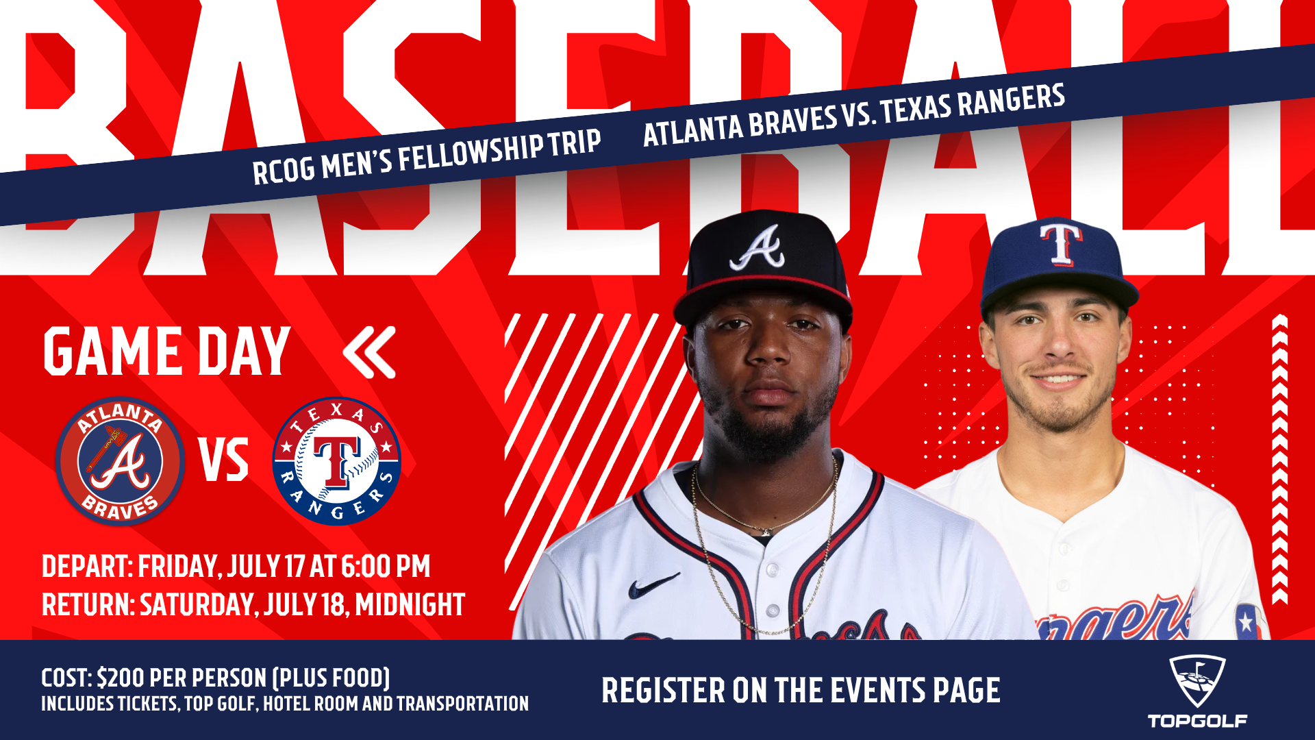 RCOG Men’s Fellowship Atlanta Braves Trip