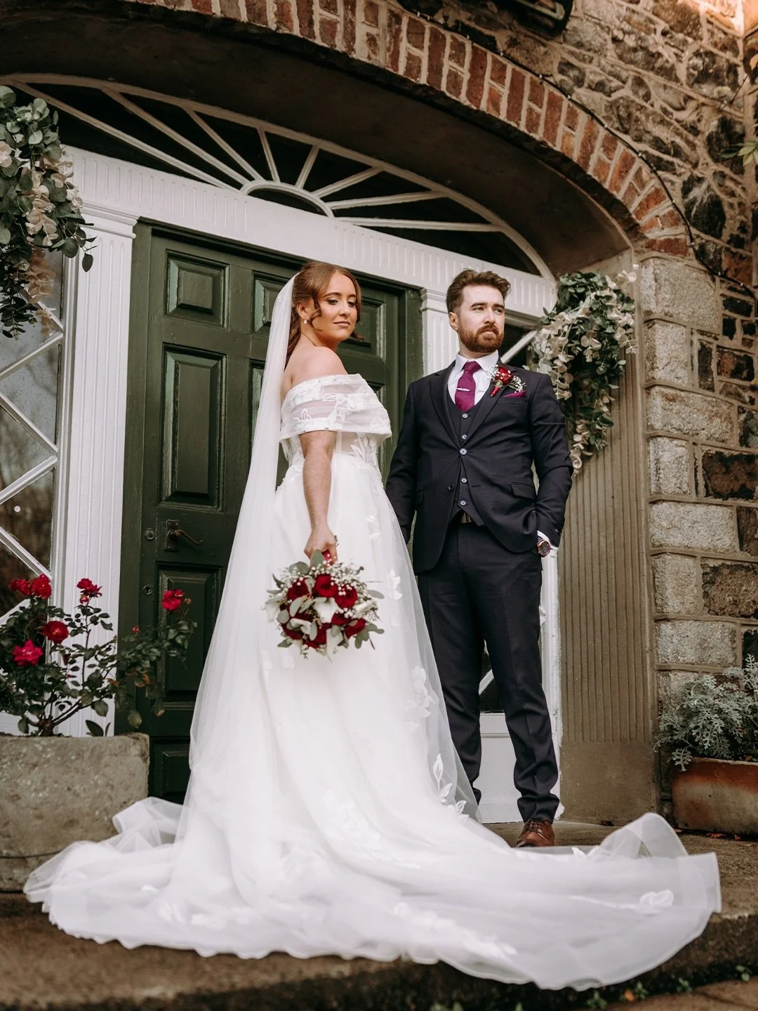 A dreamy sense of winter with Emer &amp; Adam at the @dunadryhotelandgardens.

⚡️

@solsticevisuals
@brenda_valentinemua
@michael_and_francine
@flawlesstanning1
@petticoatlanebridal
@ludlowmenswear
@flowertasticblooms_bycourtney
@weddingdjni
@stpeter