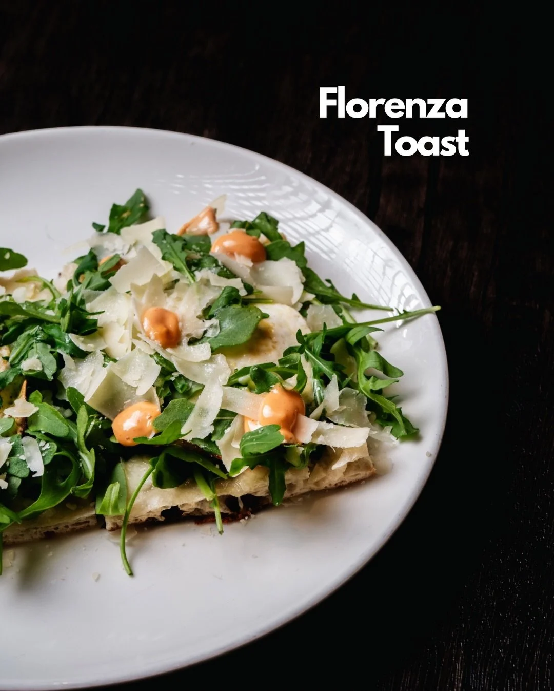Stop scrolling. Come eat. You deserve it. Florenza Toast is the right choice!
Light dough covered with mozzarella, eggs, arugula, parmigiano and a especial touch of spicy mayo that makes this dish unforgettable!
We&rsquo;re open Sun-Thu 8am to 8pm an