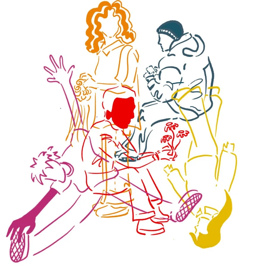 passing flowers motif