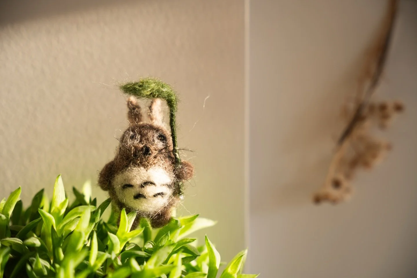 Just in the last two weeks of 2025, Daniel and I fell deep into Studio Ghibli films, and I also became obsessed with my new hobby: needle felting. I ambitiously decided to make a needle-felted Totoro as one of my very first projects. It turned out ab