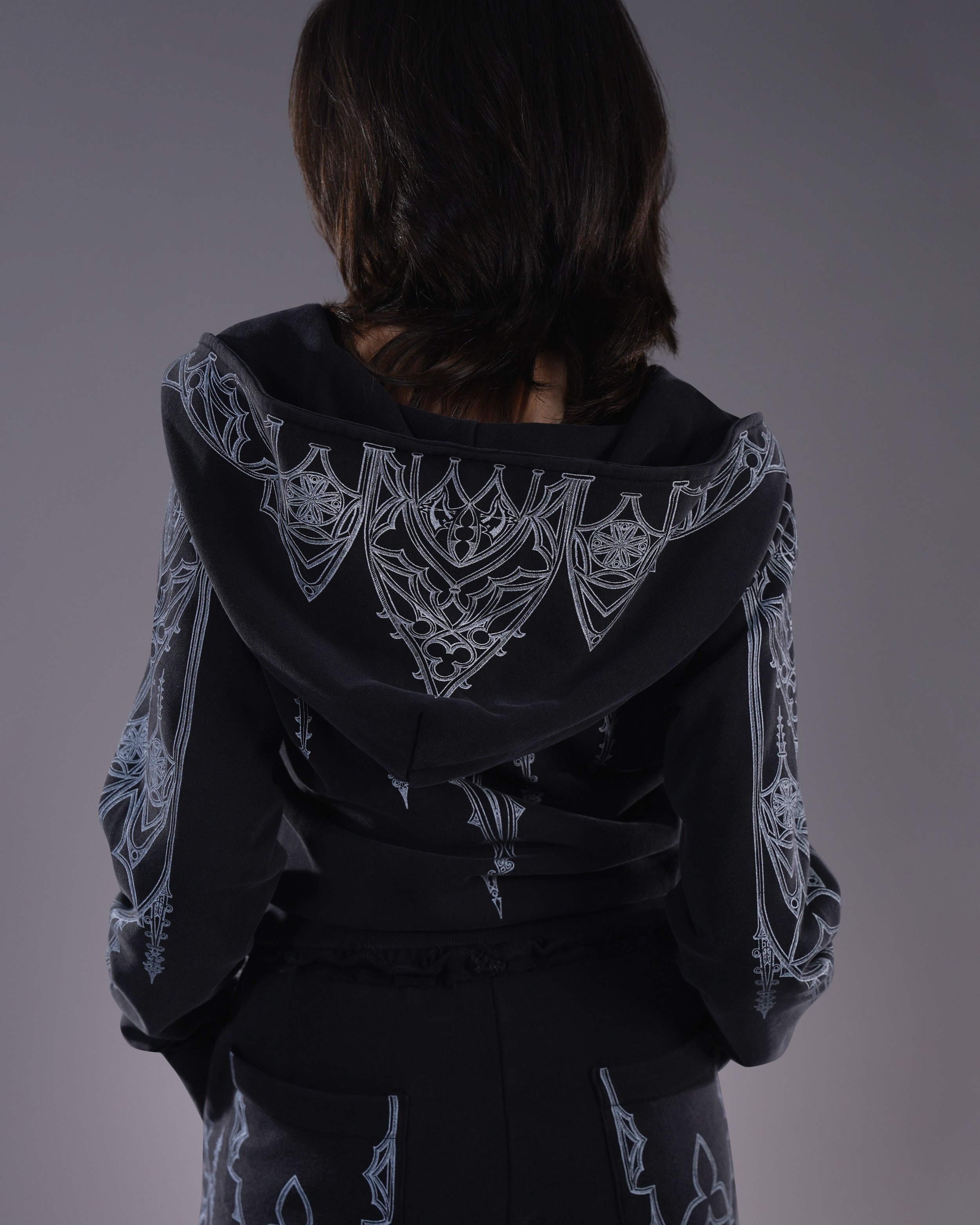 Artamiz Black Crimson Spire Zip Up Hoodie Dark Fantasy Romantic Goth  (10).jpg