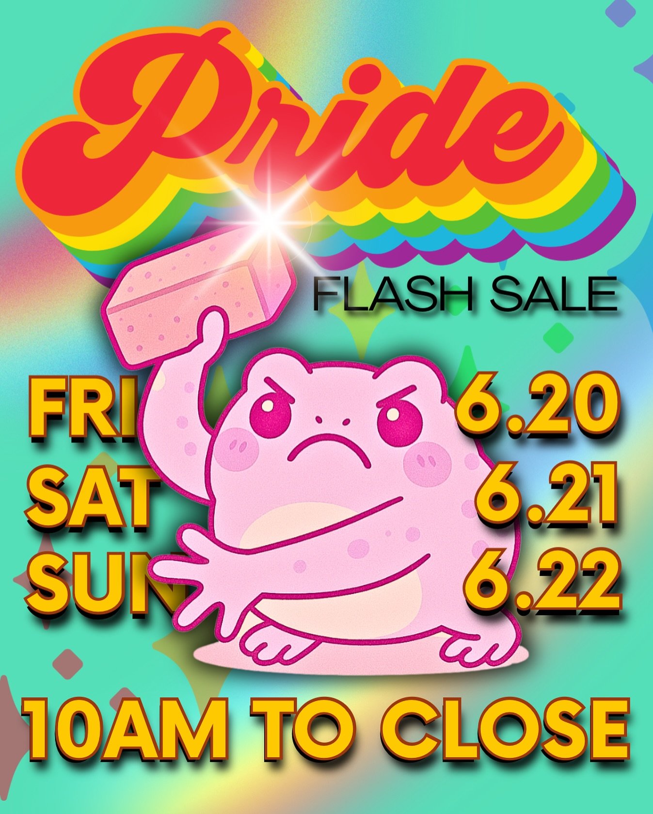 Howdy folks! As some of our staff are currently out of state working their little tushies off over at @saltytoadbodyart, sadly we will not be having a Friday the 13th special this weekend 🥲 That being said, catch us next weekend~~~💕✨

⬇️⬇️⬇️

It&rs