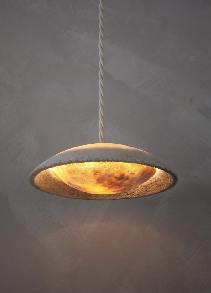 Fossil Coral Saturn Pendant