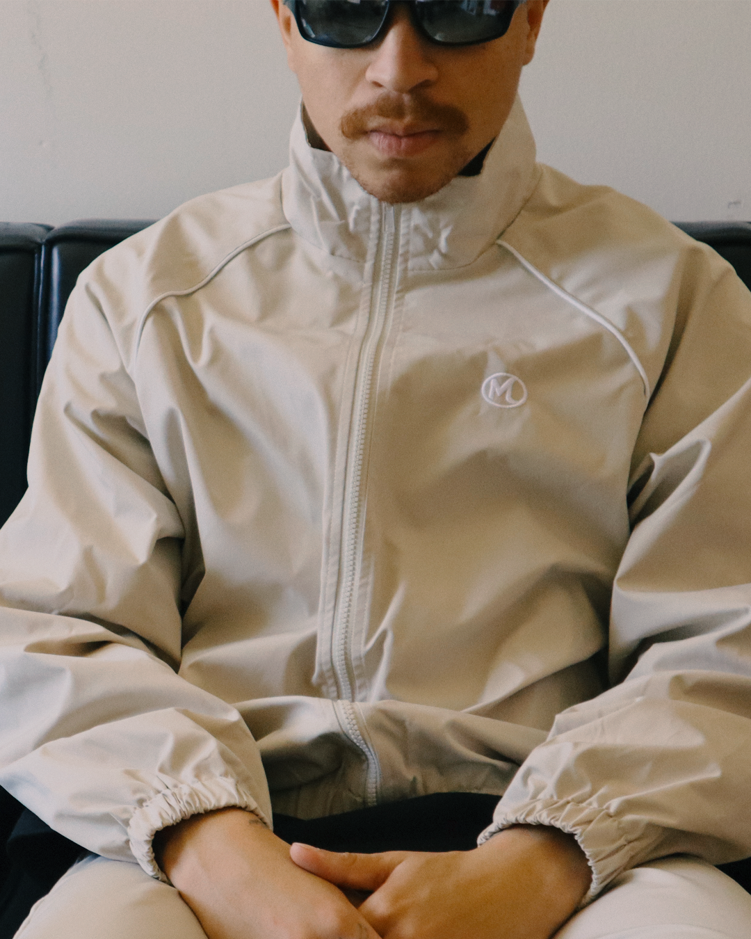 Executive Lounge Track Jacket - Cream