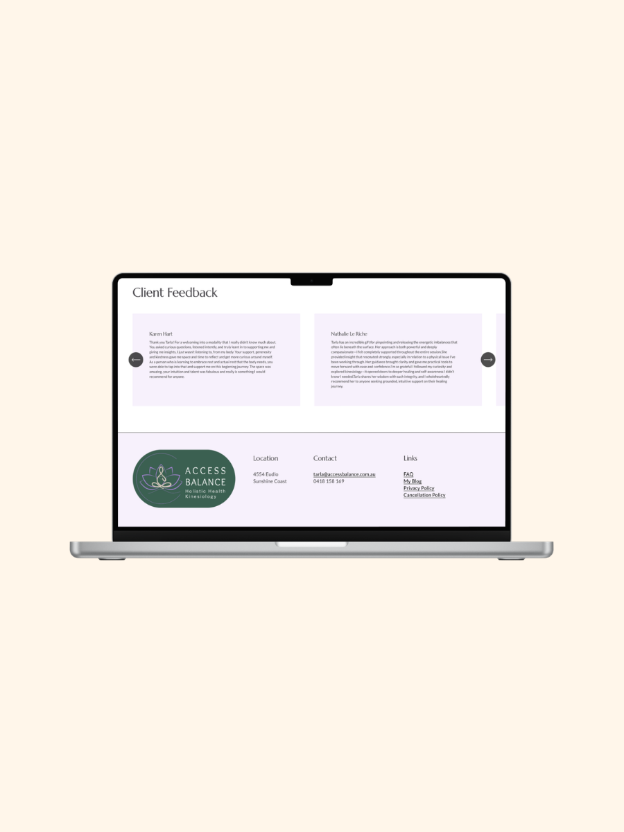 Access Balance Website Desktop Version