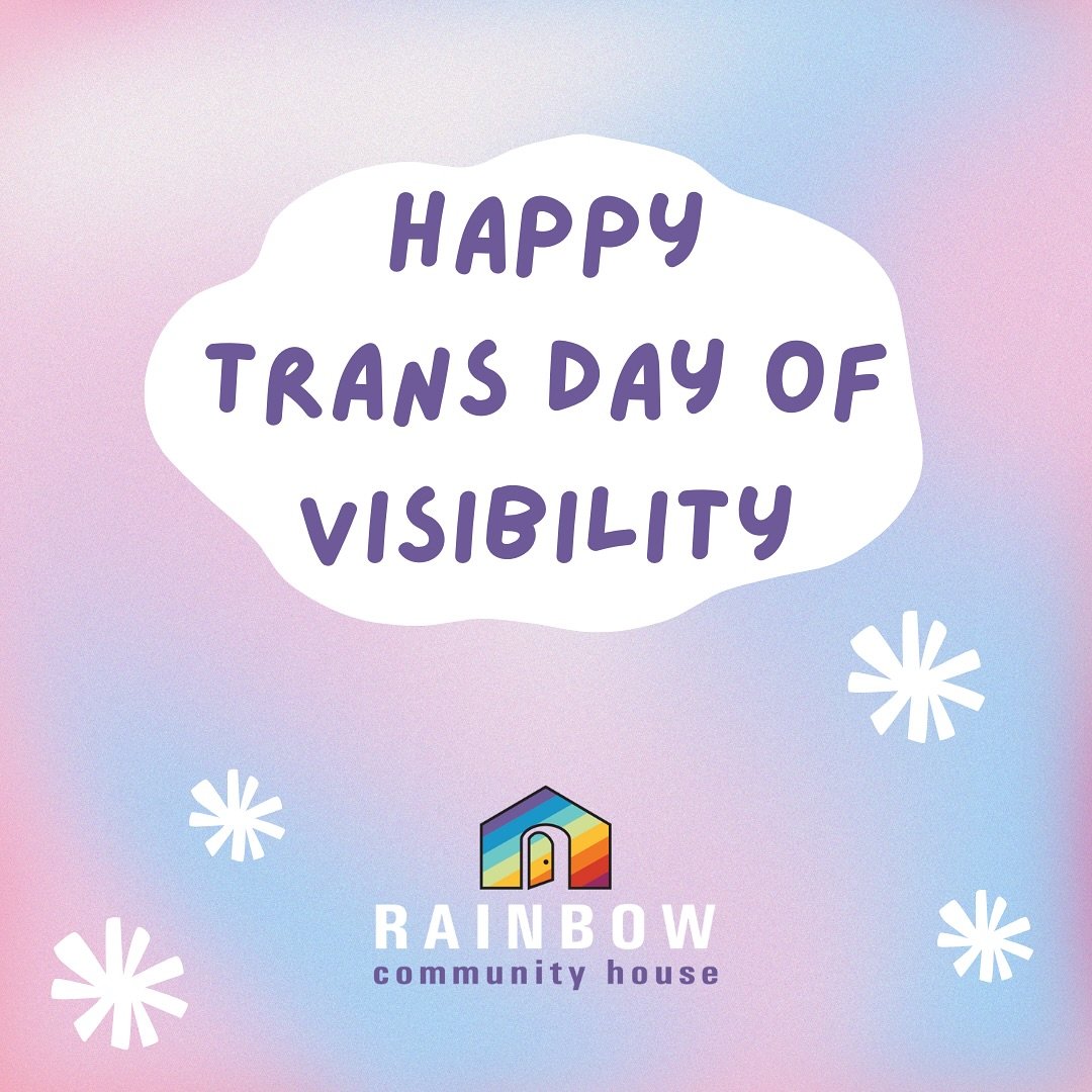 Happy International Day of Transgender Visibility from us at Rainbow Community House! 🏳️&zwj;⚧️🏳️&zwj;⚧️

We hope you&rsquo;ve had the chance to celebrate today whether that&rsquo;s with community (@transfolkwa have some lovely things happening) or