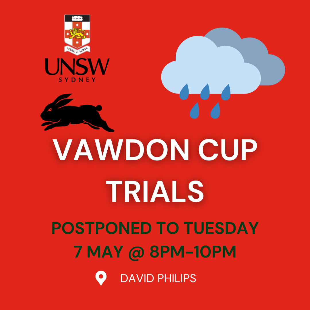 Vawdon Cup Trials - Postponed