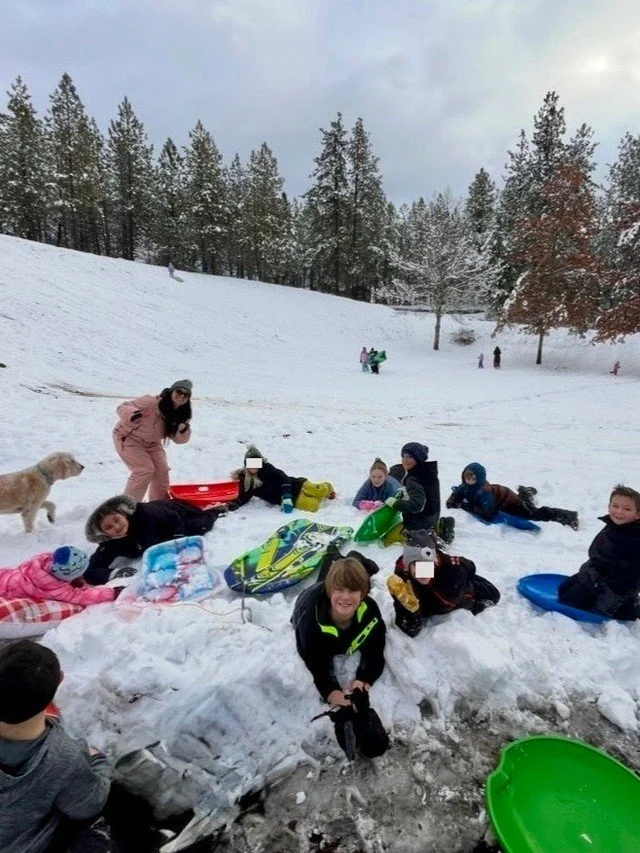 North Idaho things! ❄️ 

The beauty of having a microschool is being able to enjoy the weather, the snow days, and the fun! Yes, school is about learning, but it's also about building meaningful relationships and memories along the way! 

#northidaho