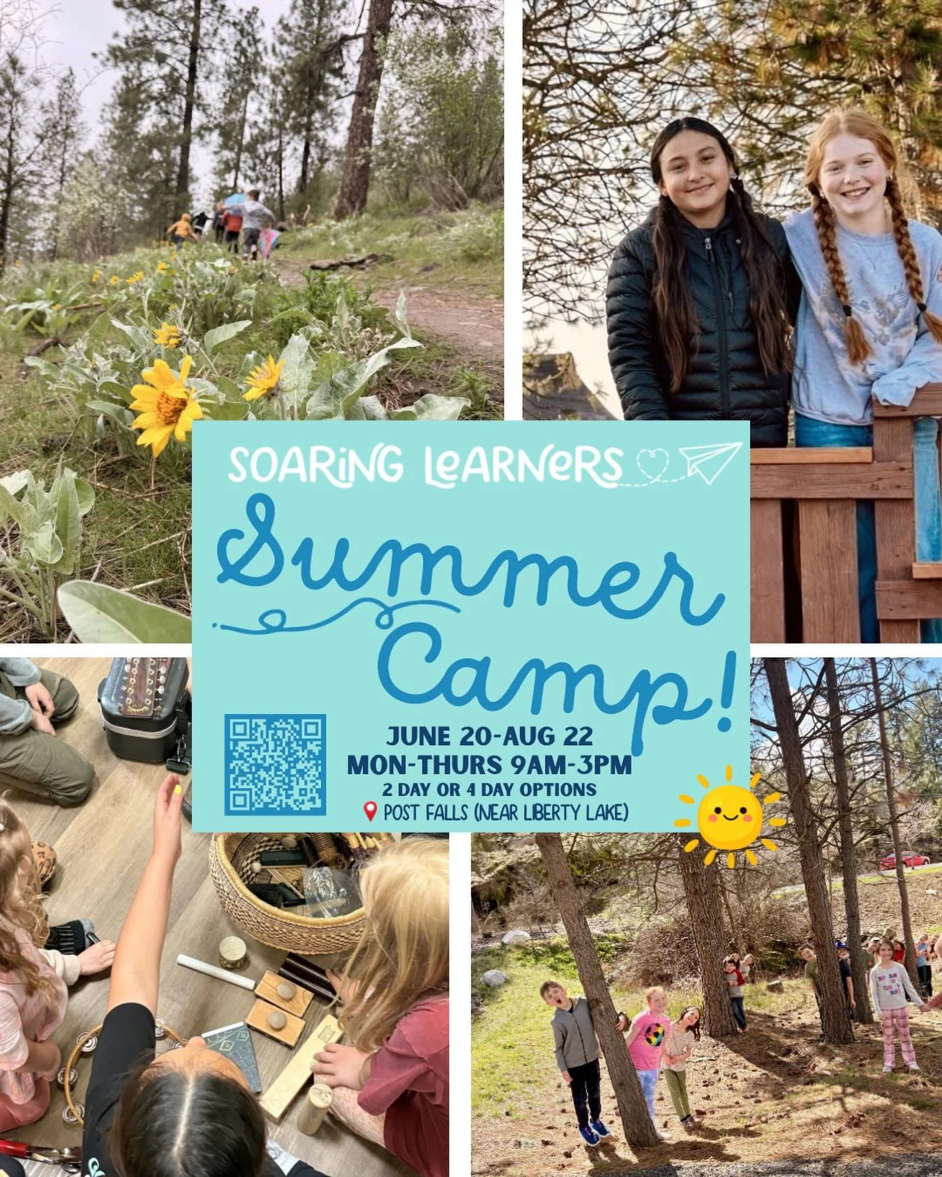Looking for something different this summer?

At Soaring Learners, kids don&rsquo;t just pass time&hellip;
They explore, create, build friendships, and grow 🌿

✔ Small group environment
✔ Outdoor play + adventures
✔ Literacy + STEM built in
✔ Readin