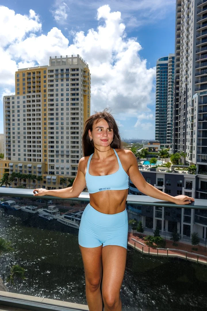Women's Active Workout Set - Sky Blue