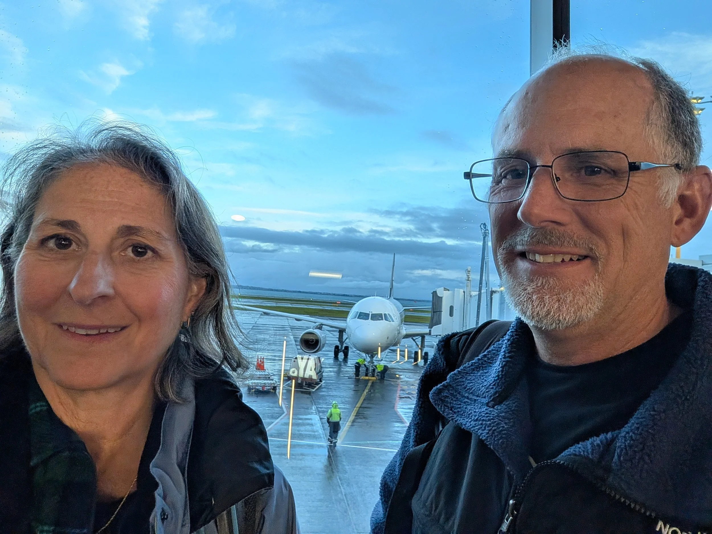 Airport #3 - Auckland (with our plane!)