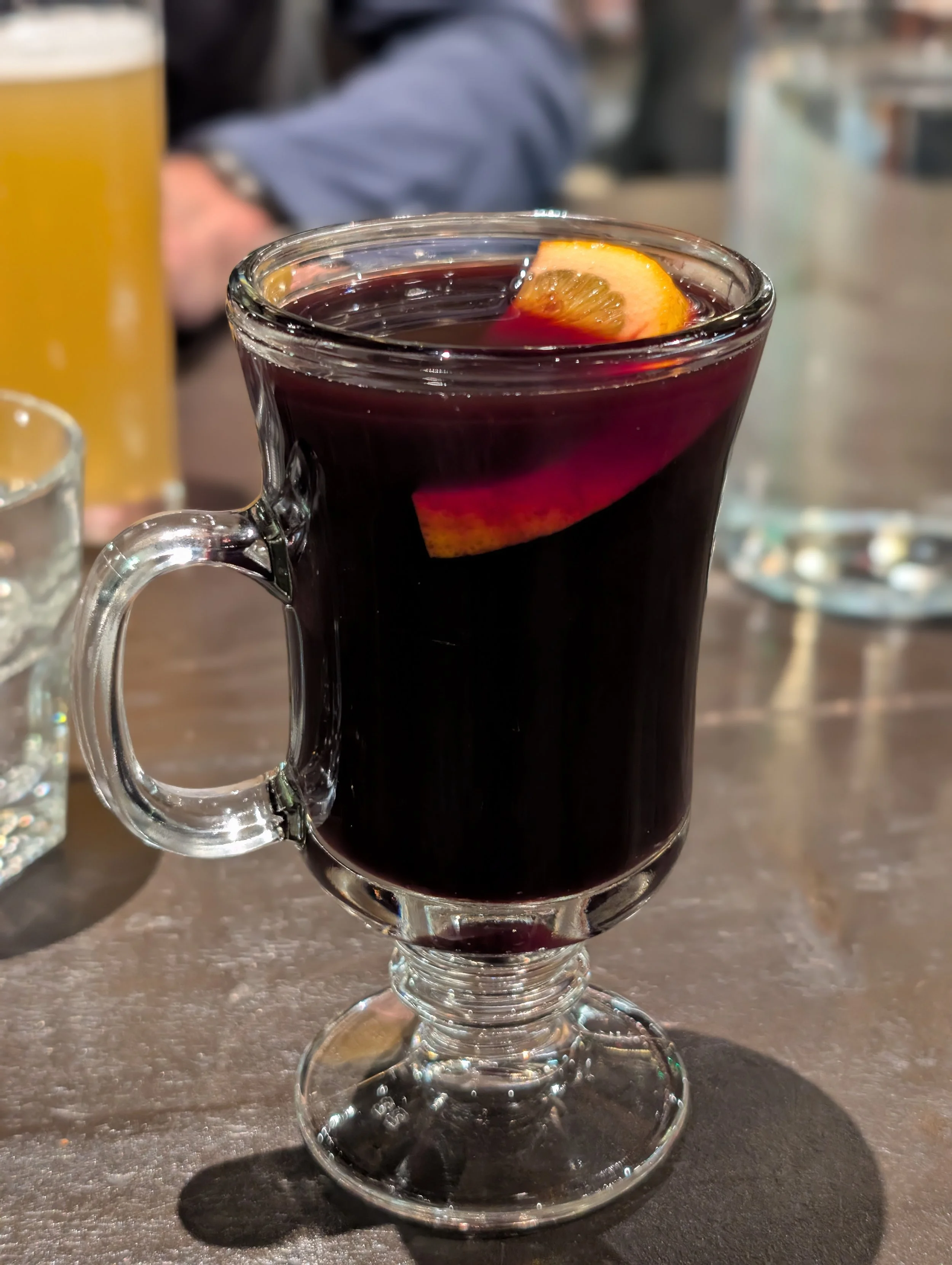 I did get a picture of my mulled wine....