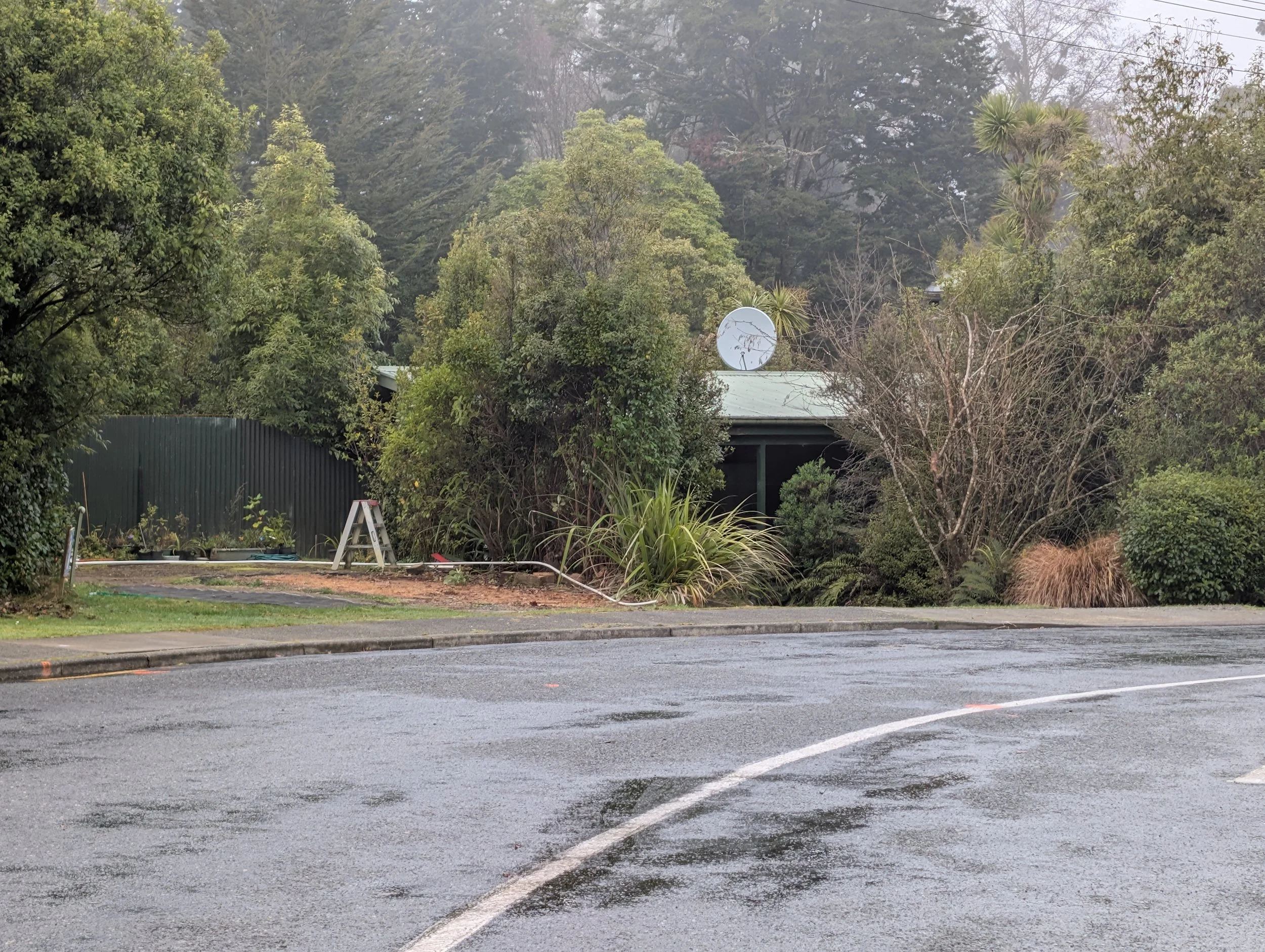 Ruth Shaw's house (right) &amp; former bookshop spot (left)