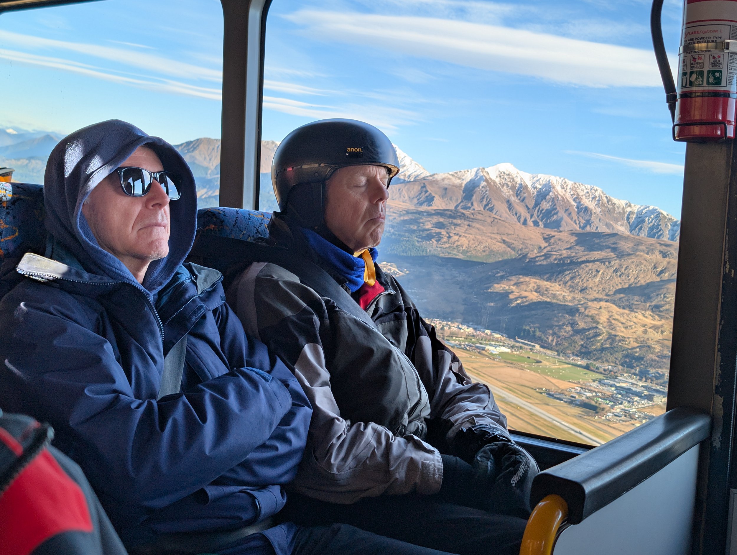 Richard and Bart resting up for skiing!