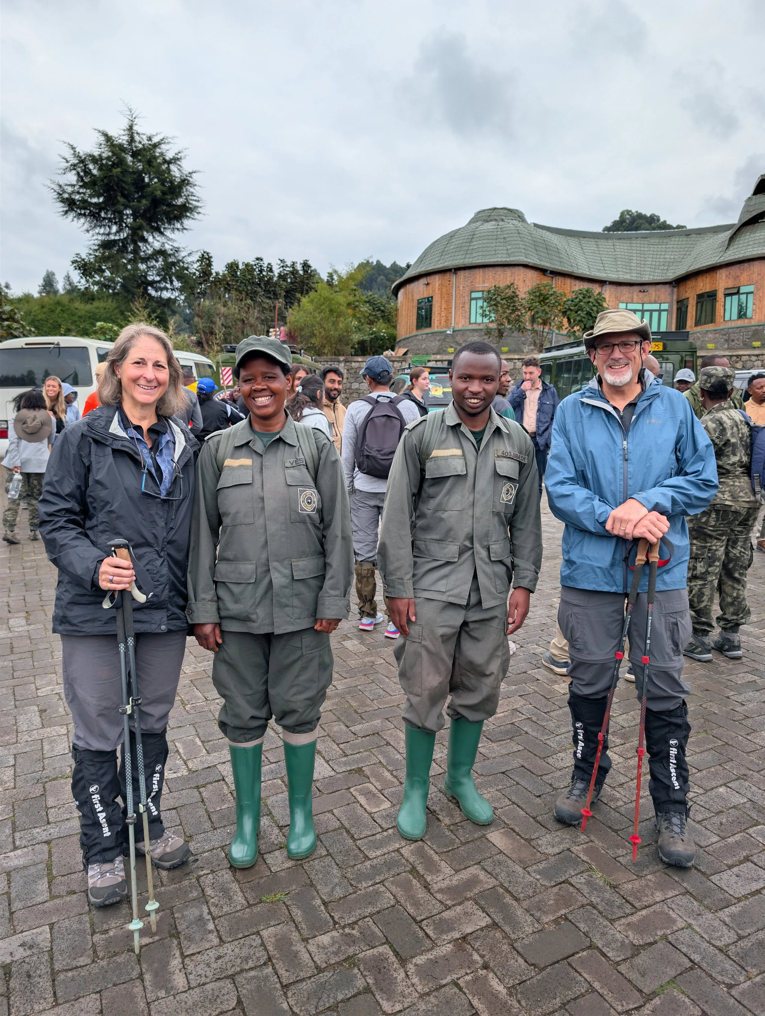 With our porters for the day