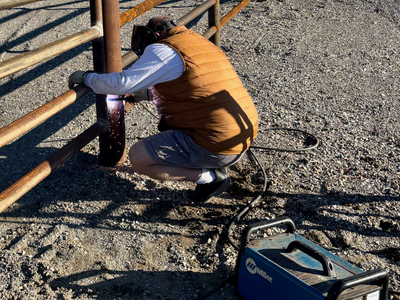Ranch Entry Construction in Cottonwood, CA (7/11)