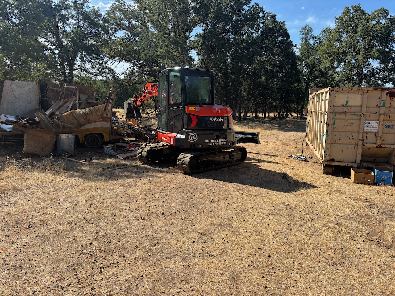 Trailer Demolition in Palo Cedro, CA (1/2)
