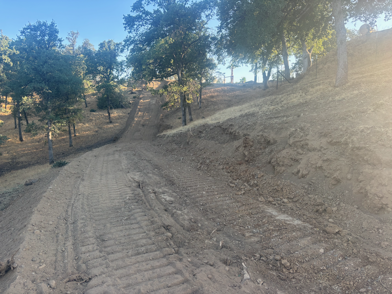 	
Grading Project in Cottonwood, CA with Dozier Excavating.