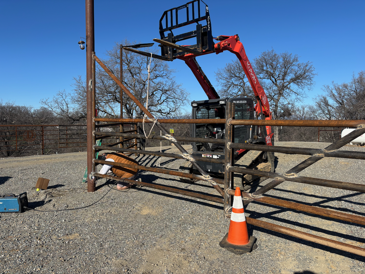 Ranch Entry Construction in Cottonwood, CA (5/11)