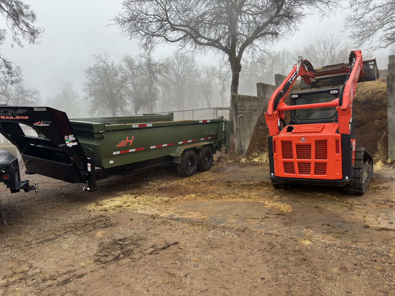 Horse Track Construction with Recycled Manure in Redding/Tierra Oaks, CA (2/2)