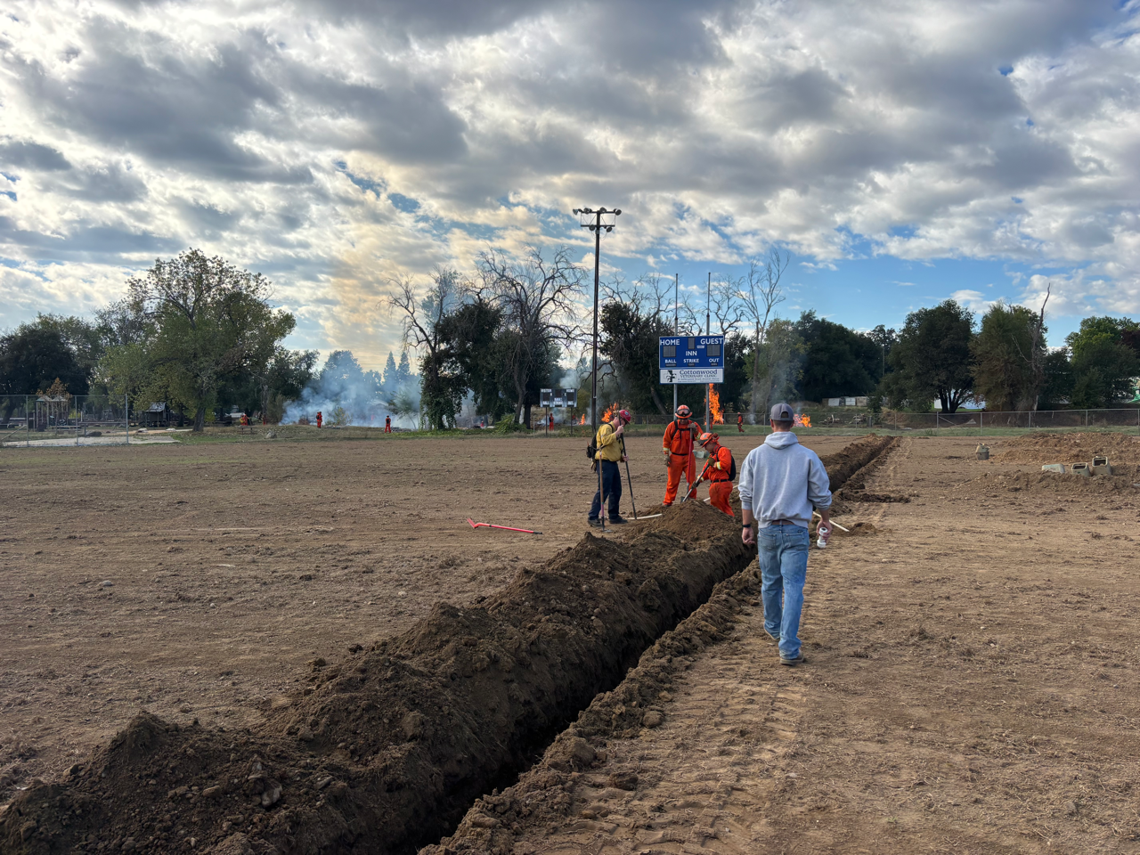 Utility Locating and Trenching at Community Park in Cottonwood, CA (2/2)