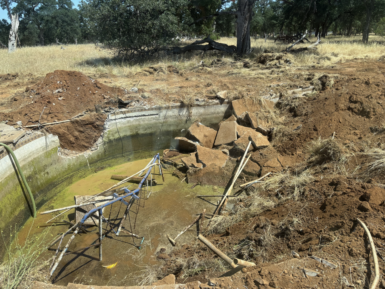 Pool Demolition in Palo Cedro, CA (4/6)