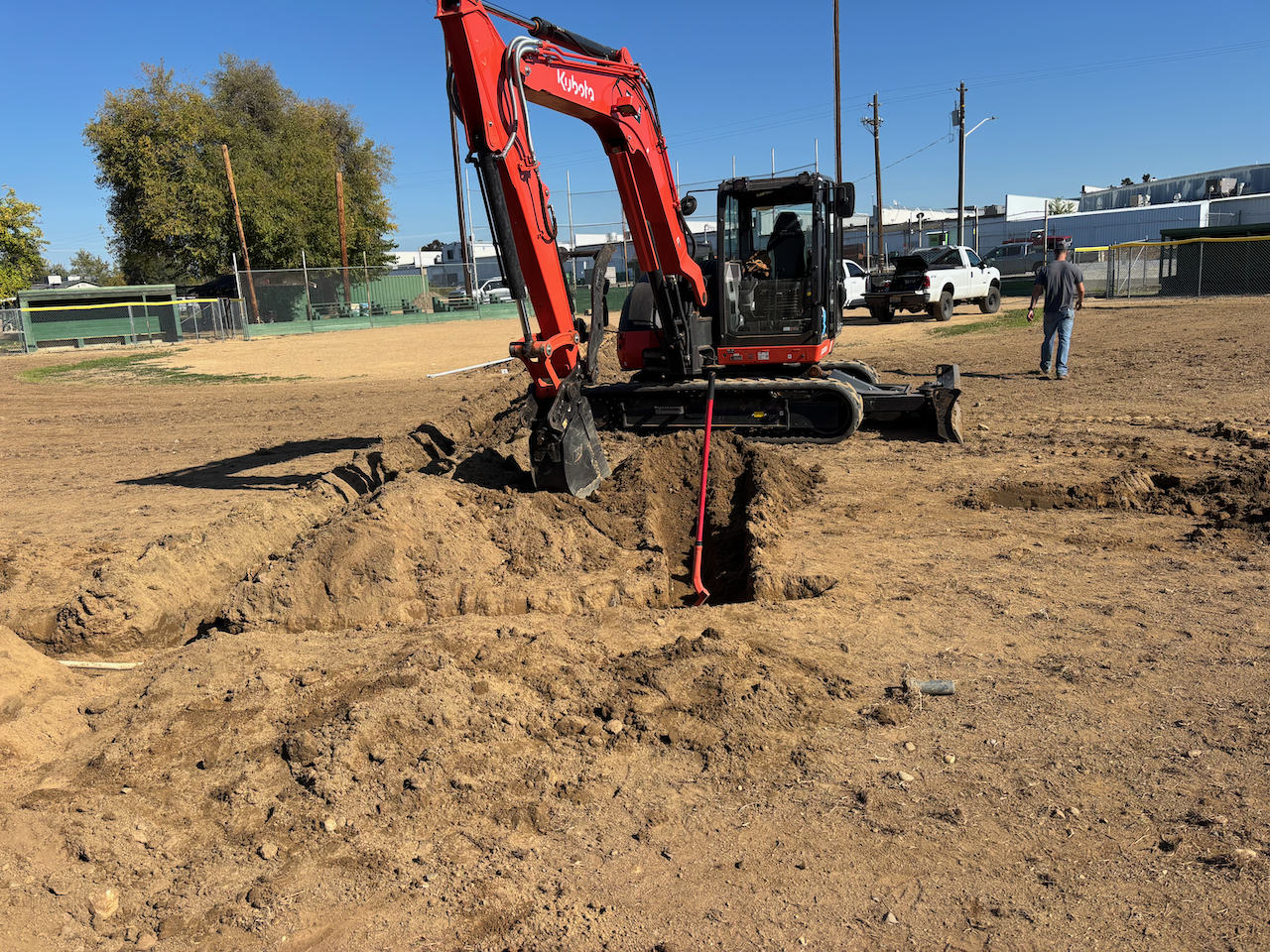 Utility Locating and Trenching at Community Park in Cottonwood, CA (3/3)